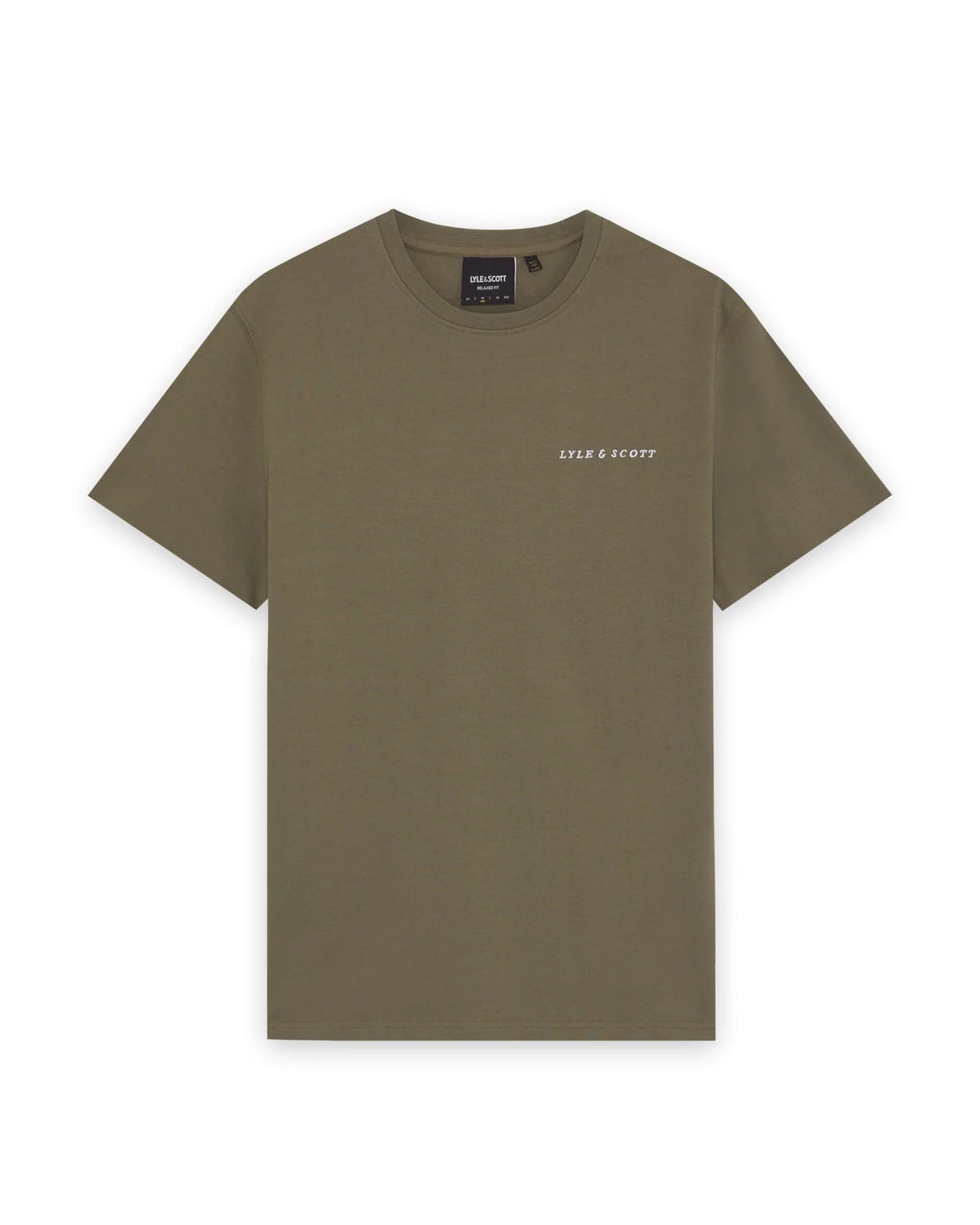 LYLE & SCOTT SCRIPT LOGO COTTON CREW NECK T-SHIRT