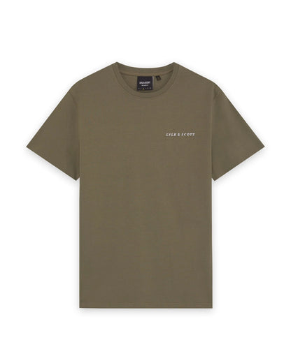 LYLE & SCOTT SCRIPT LOGO COTTON CREW NECK T-SHIRT