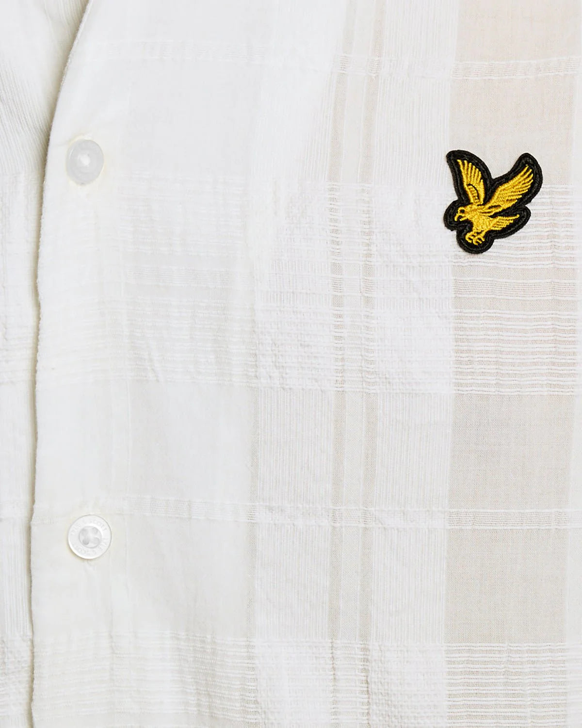 LYLE & SCOTT COTTON CHECK TEXTURED SHIRT