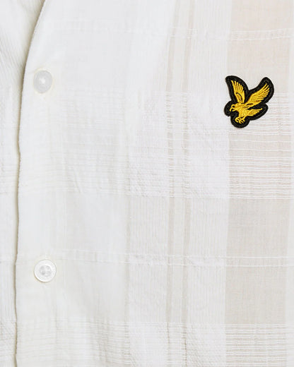 LYLE & SCOTT COTTON CHECK TEXTURED SHIRT