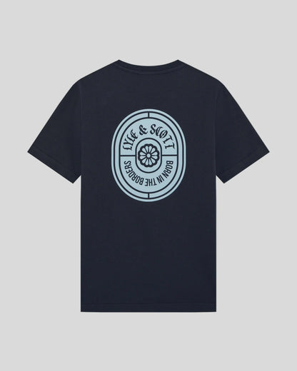 LYLE & SCOT KIDS GRAPHIC BADGE COTTON T-SHIRT