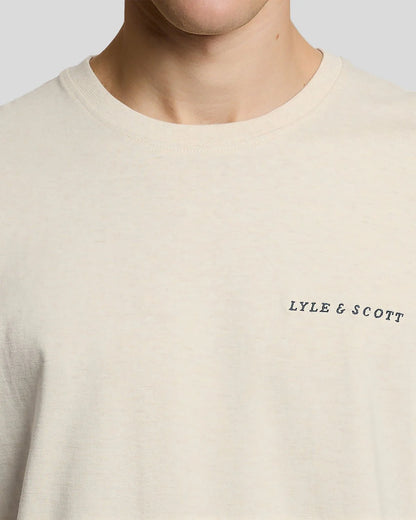 LYLE & SCOTT SCRIPT LOGO COTTON CREW NECK