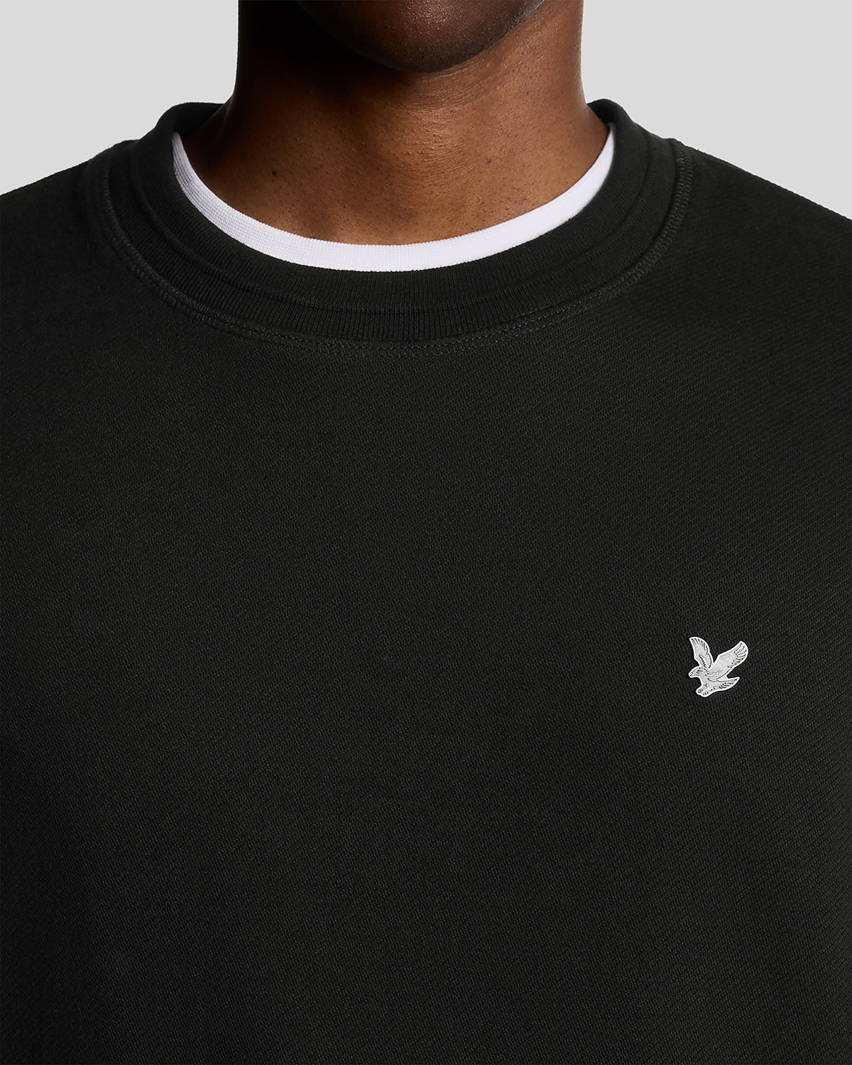 LYLE&SCOTT DIAGONAL WAVE CREW NECK SWEATSHIRT