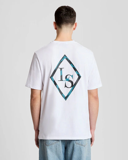 LYLE & SCOTT CHROME EAGLE GRAPHIC T SHIRT