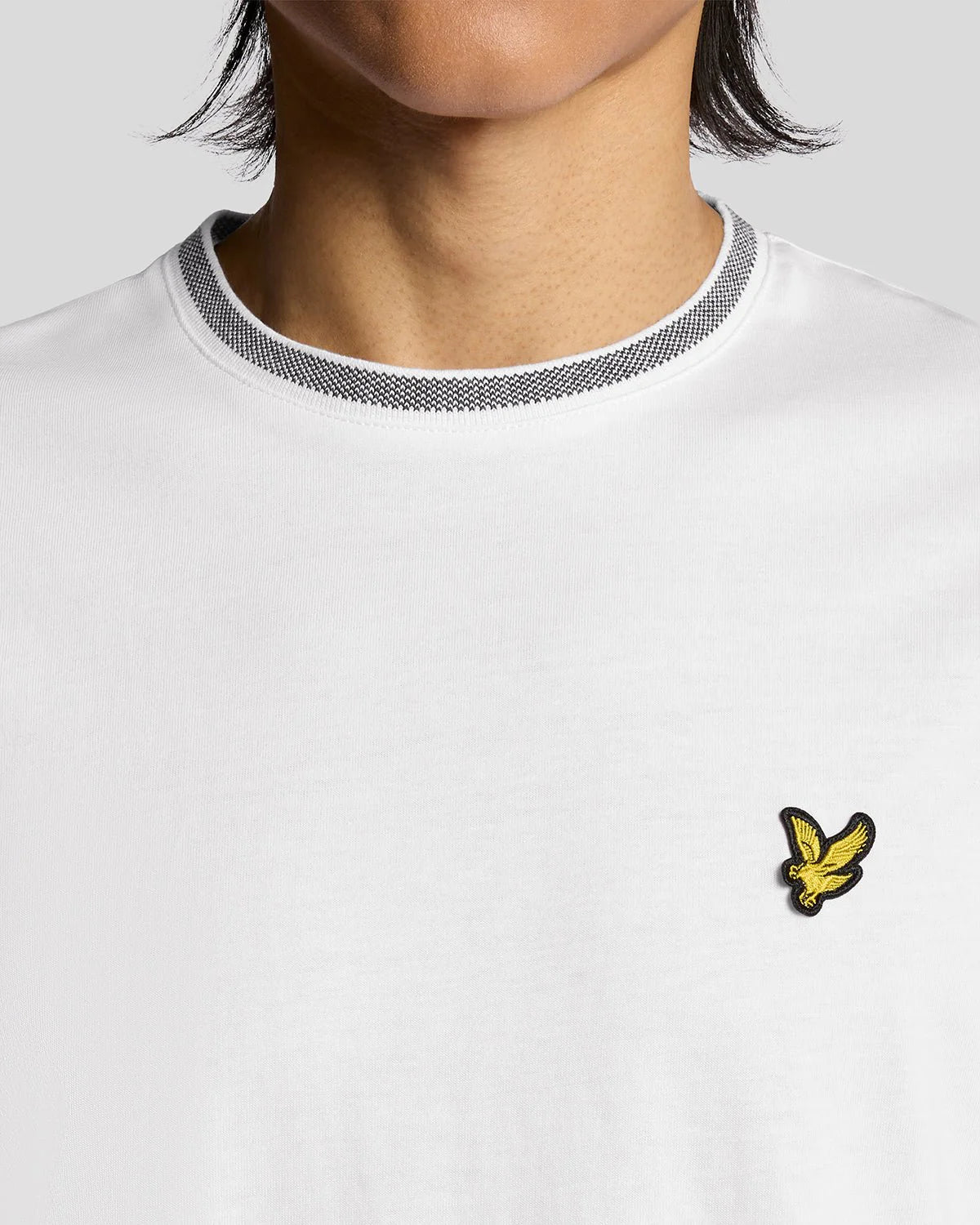 LYLE & SCOTT BIRDSEYE HALF TIPPED T SHIRT