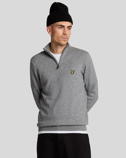 LYLE & SCOTT COTTON MERINO HALF ZIP JUMPER