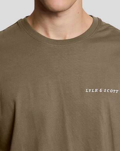 LYLE & SCOTT SCRIPT LOGO COTTON CREW NECK T-SHIRT