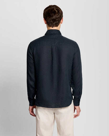 LYLE & SCOTT LINEN BUTTON DOWN SHIRT