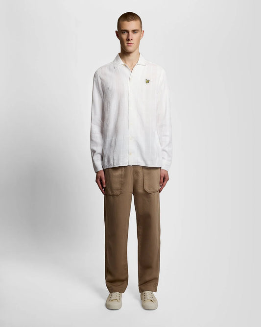 LYLE & SCOTT COTTON CHECK TEXTURED SHIRT