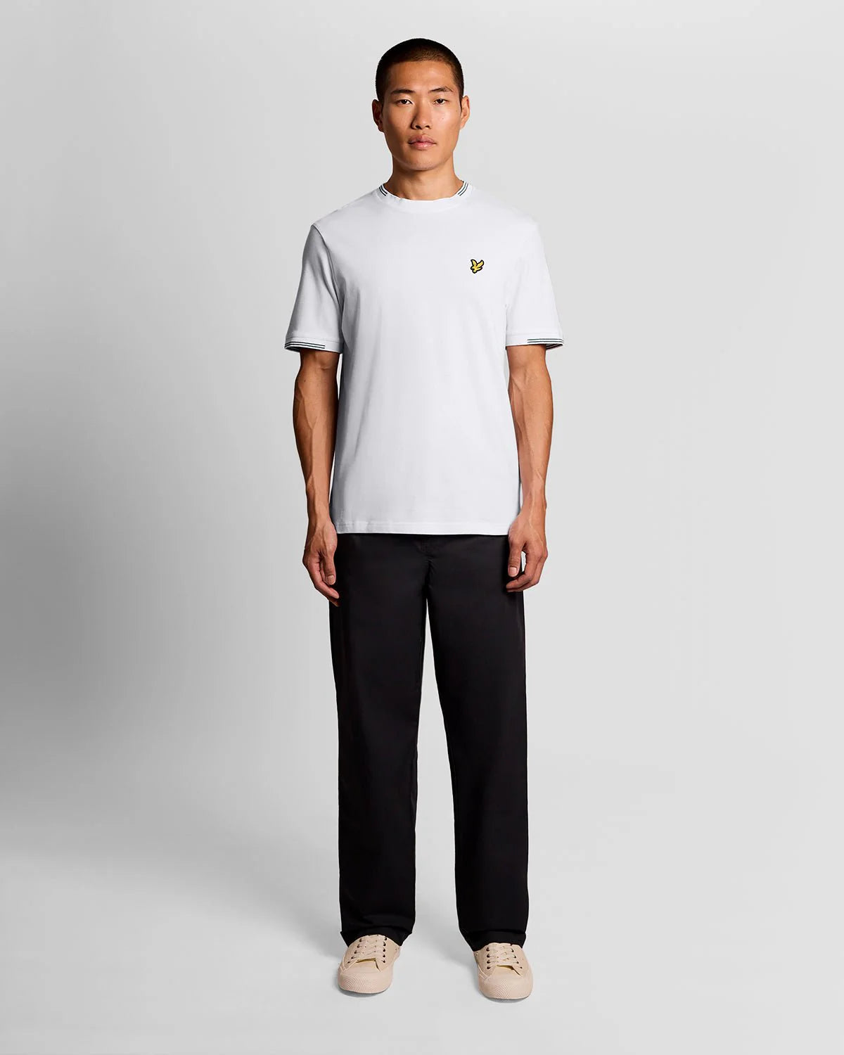 LYLE & SCOTT FINE COTTON TIPPED T SHIRT