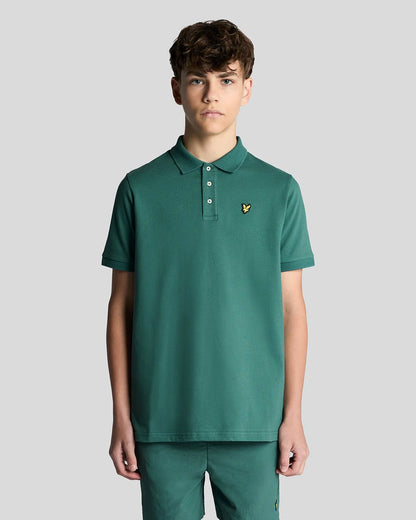 LYLE & SCOTT KIDS COTTON POLO T SHIRT