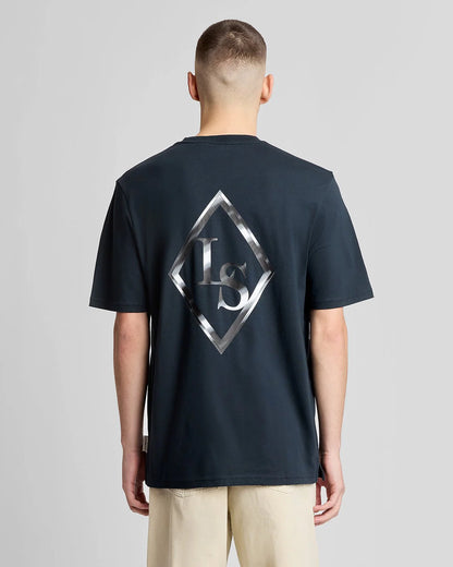LYLE & SCOTT CHROME EAGLE GRAPHIC T SHIRT