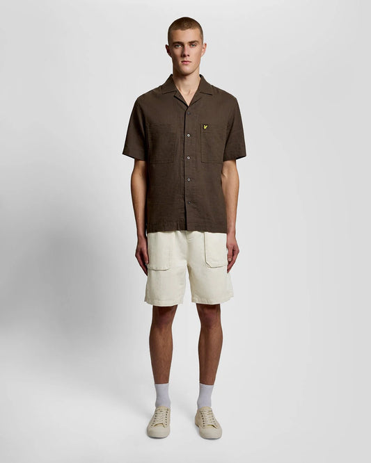 LYLE & SCOTT COTTON LINEN SHORTS
