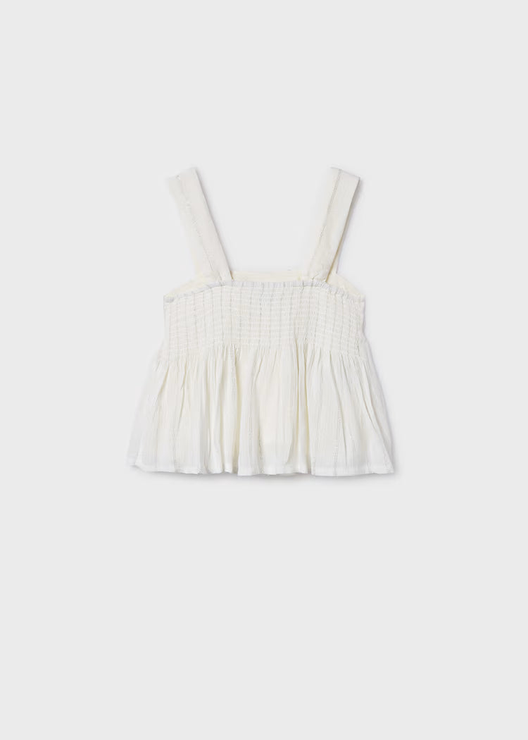 MAYORAL METALLIC THREAD TOP WITH BOW