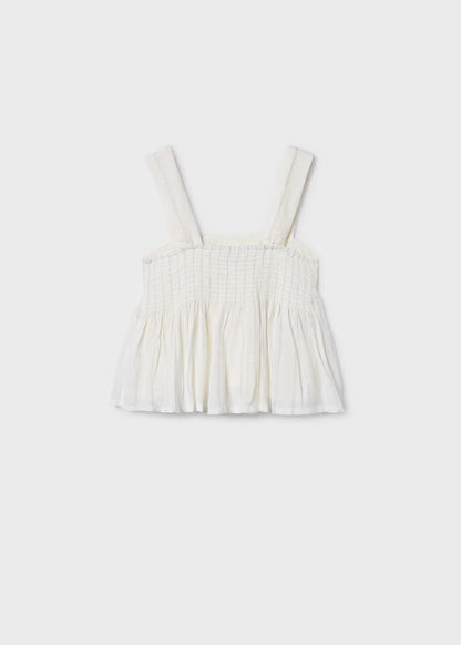MAYORAL METALLIC THREAD TOP WITH BOW