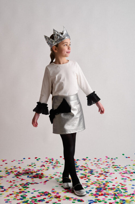 TWO IN A CASTLE METALLICA PLEATHER MINI SKIRT