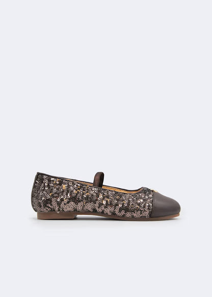 ABEL & LULA GIRLS SEQUINED BALLERINA PUMPS
