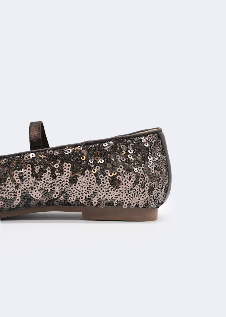 ABEL & LULA GIRLS SEQUINED BALLERINA PUMPS