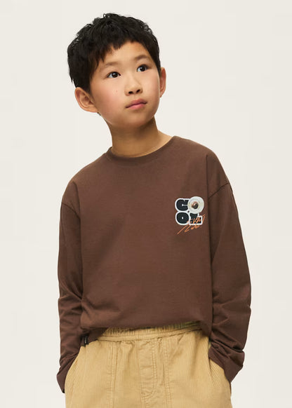 MAYORAL BACKPRINT LS T SHIRT