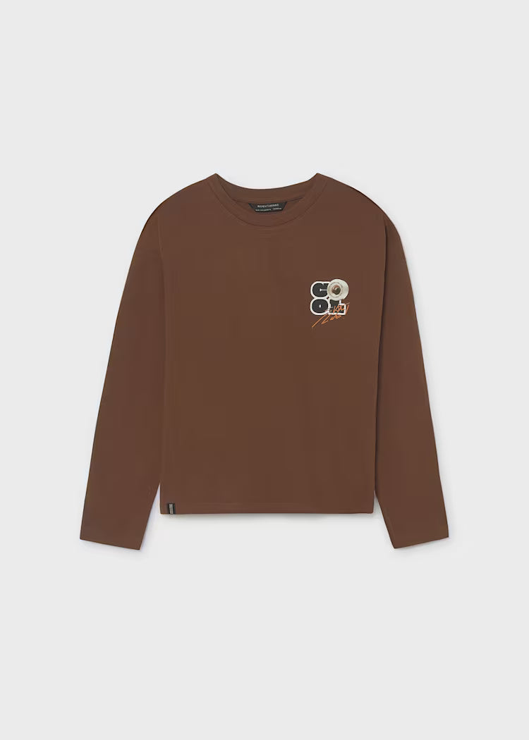 MAYORAL BACKPRINT LS T SHIRT