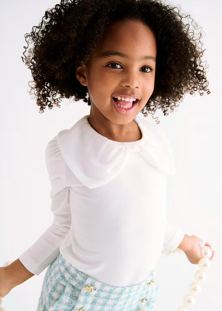 MAYORAL ABEL&LULA T SHIRT GAUZE WITH BOW