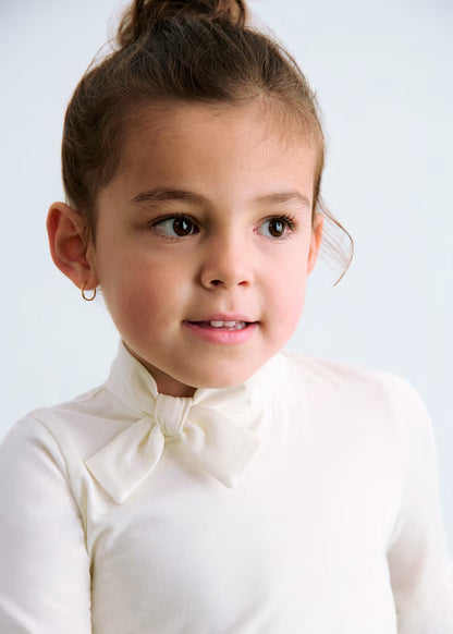 MAYORAL ABEL&LULA GIRLS COLLARED BLOUSE ZIVANGO WITH BOW