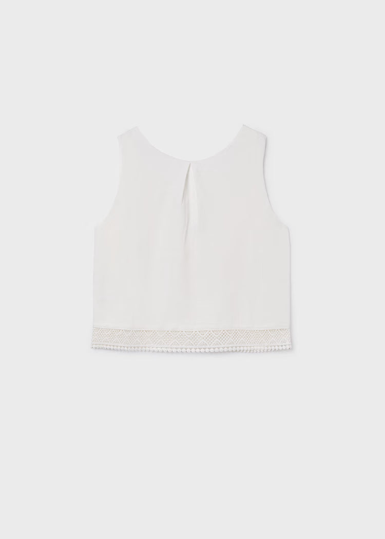 MAYORAL GIRLS KNITTED LACE TOP
