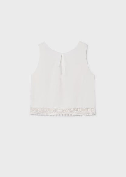 MAYORAL GIRLS KNITTED LACE TOP