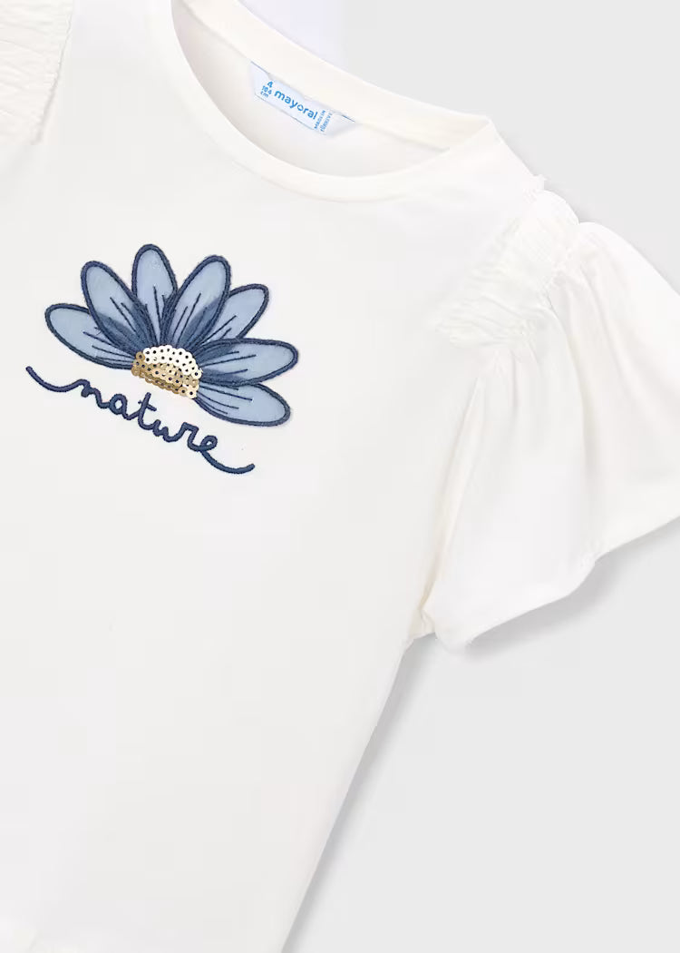 MAYORAL GIRLS FLOWER T SHIRT