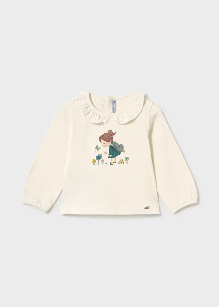 MAYORAL GIRLS FLOWER PRINT T SHIRT