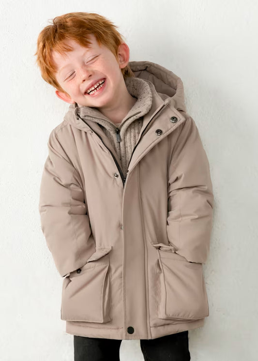 MAYORAL KIDS HOODED PUFFER JACKET