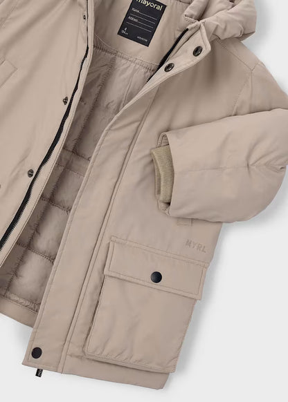 MAYORAL KIDS HOODED PUFFER JACKET