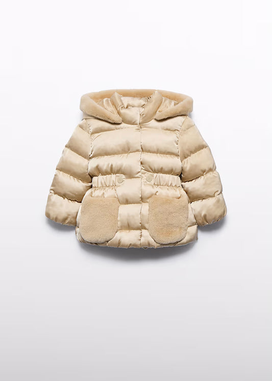 ABEL AND LULA BY MAYORAL PUFFER SATIN JACKET