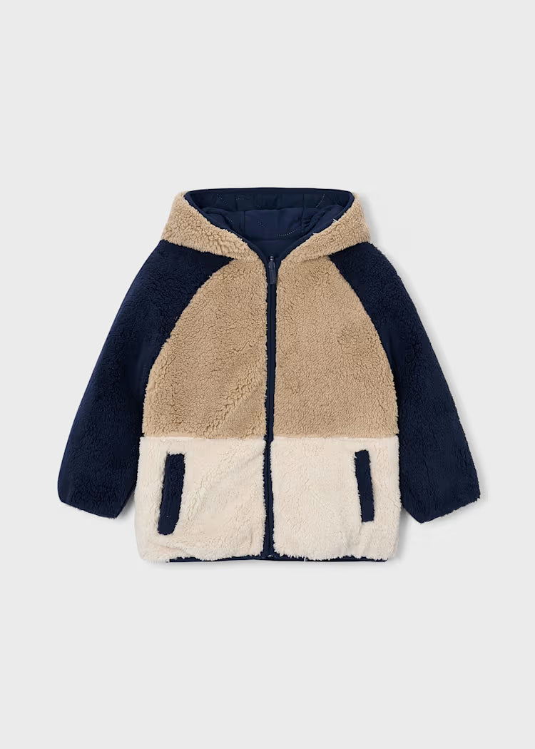MAYORAL KIDS REVERSIBLE PADDED-FUR JACKET
