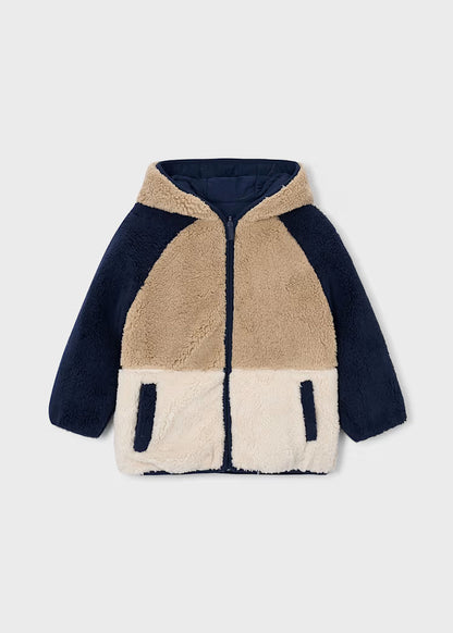 MAYORAL KIDS REVERSIBLE PADDED-FUR JACKET