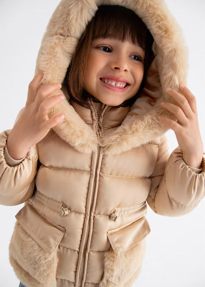 ABEL&LULA BY MAYORAL JACKET WITH FUR POCKETS