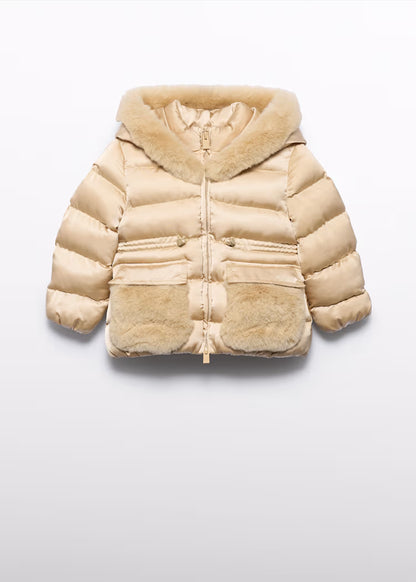 ABEL&LULA BY MAYORAL JACKET WITH FUR POCKETS