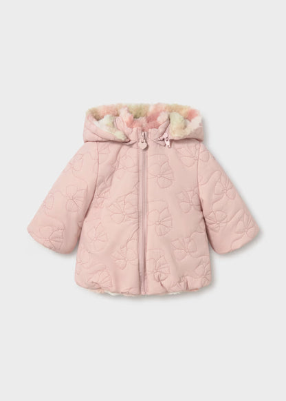 MAYORAL GIRLS REVERSIBLE-FUR POMBER JACKET