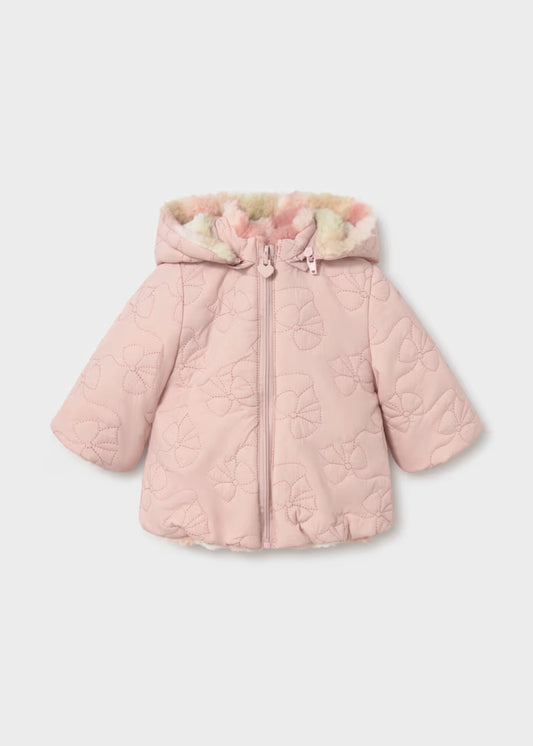 MAYORAL GIRLS REVERSIBLE-FUR POMBER JACKET