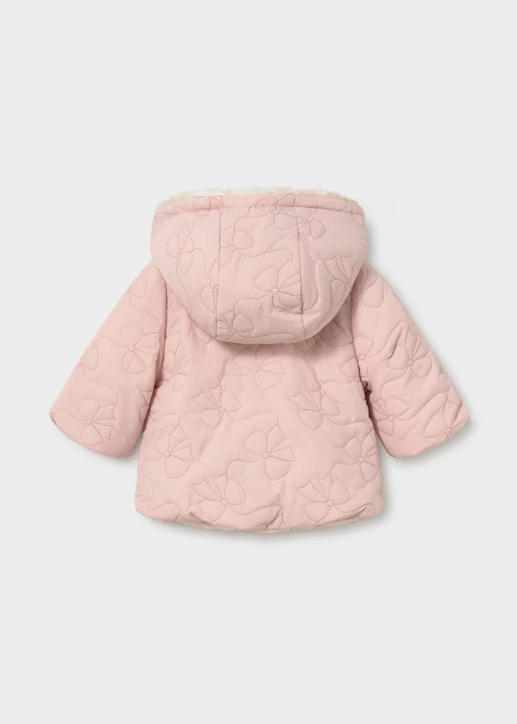 MAYORAL GIRLS REVERSIBLE-FUR POMBER JACKET