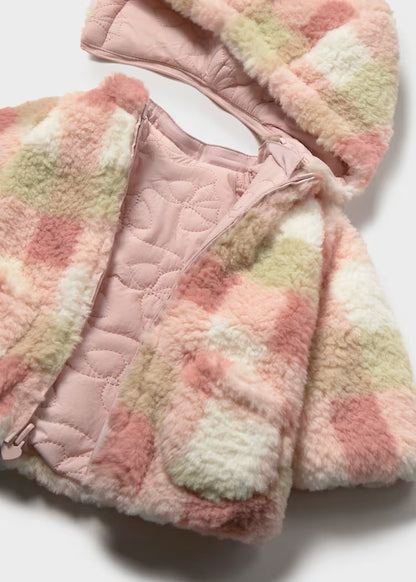 MAYORAL GIRLS REVERSIBLE-FUR POMBER JACKET