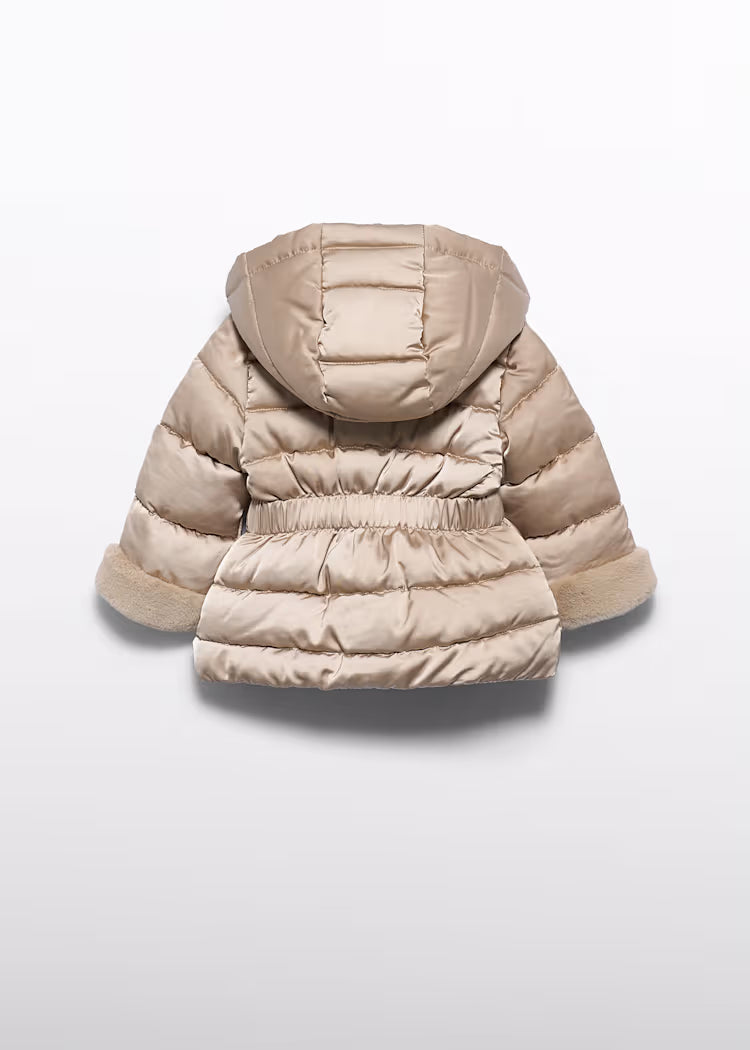 ABEL & LULA SATIN FUR POMBER JACKET