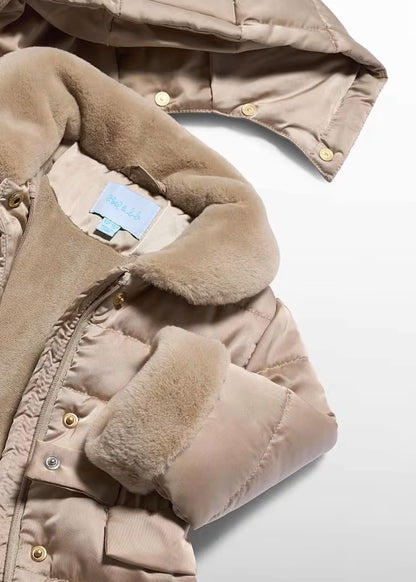 ABEL & LULA SATIN FUR POMBER JACKET