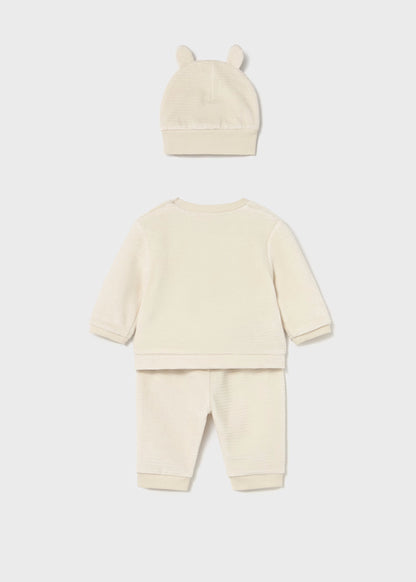 MAYORAL NEWBORN 3 PIECES CORDUROY TRACKSUIT