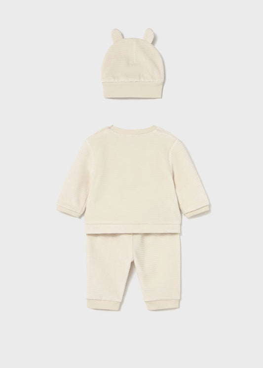 MAYORAL NEWBORN 3 PIECES CORDUROY TRACKSUIT
