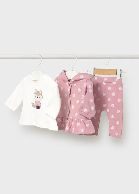 MAYORAL NEWBORN 3 PIECE TRACKSUIT