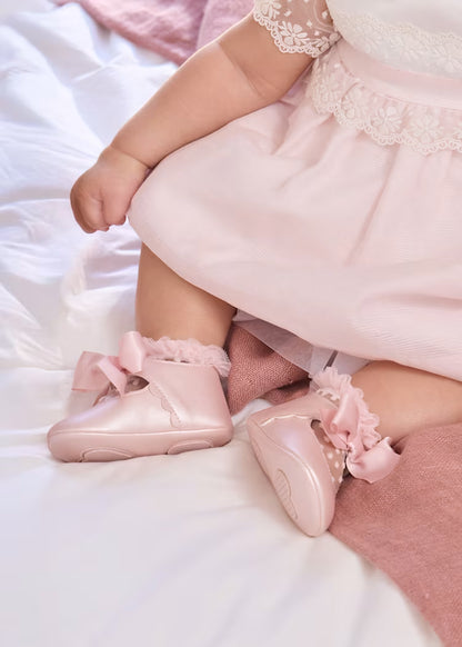 MAYORAL NEWBORN CEREMONY BOW MARY JANES
