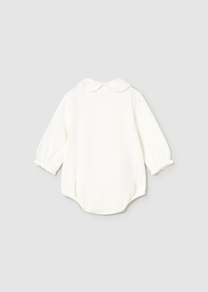 MAYORAL NEWBORN COLLARED BODYSUIT