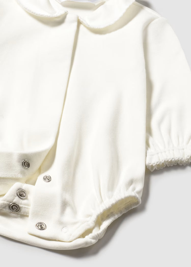 MAYORAL NEWBORN COLLARED BODYSUIT