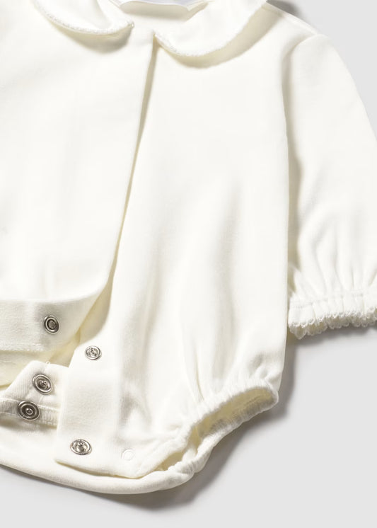 MAYORAL NEWBORN COLLARED BODYSUIT